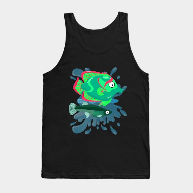 coastal fishing Tank Top by Explore The Tropics